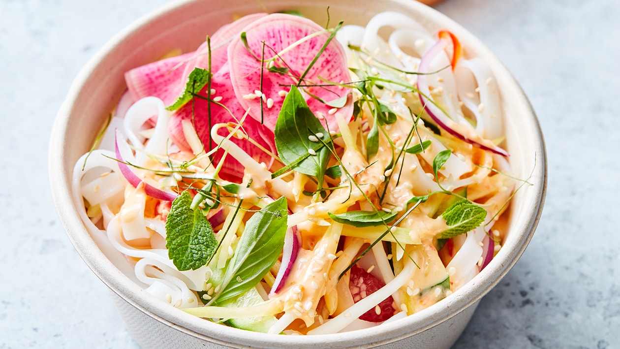 Thaise rijstnoedel salade (delivery) Thaise rijstnoedel salade (delivery)